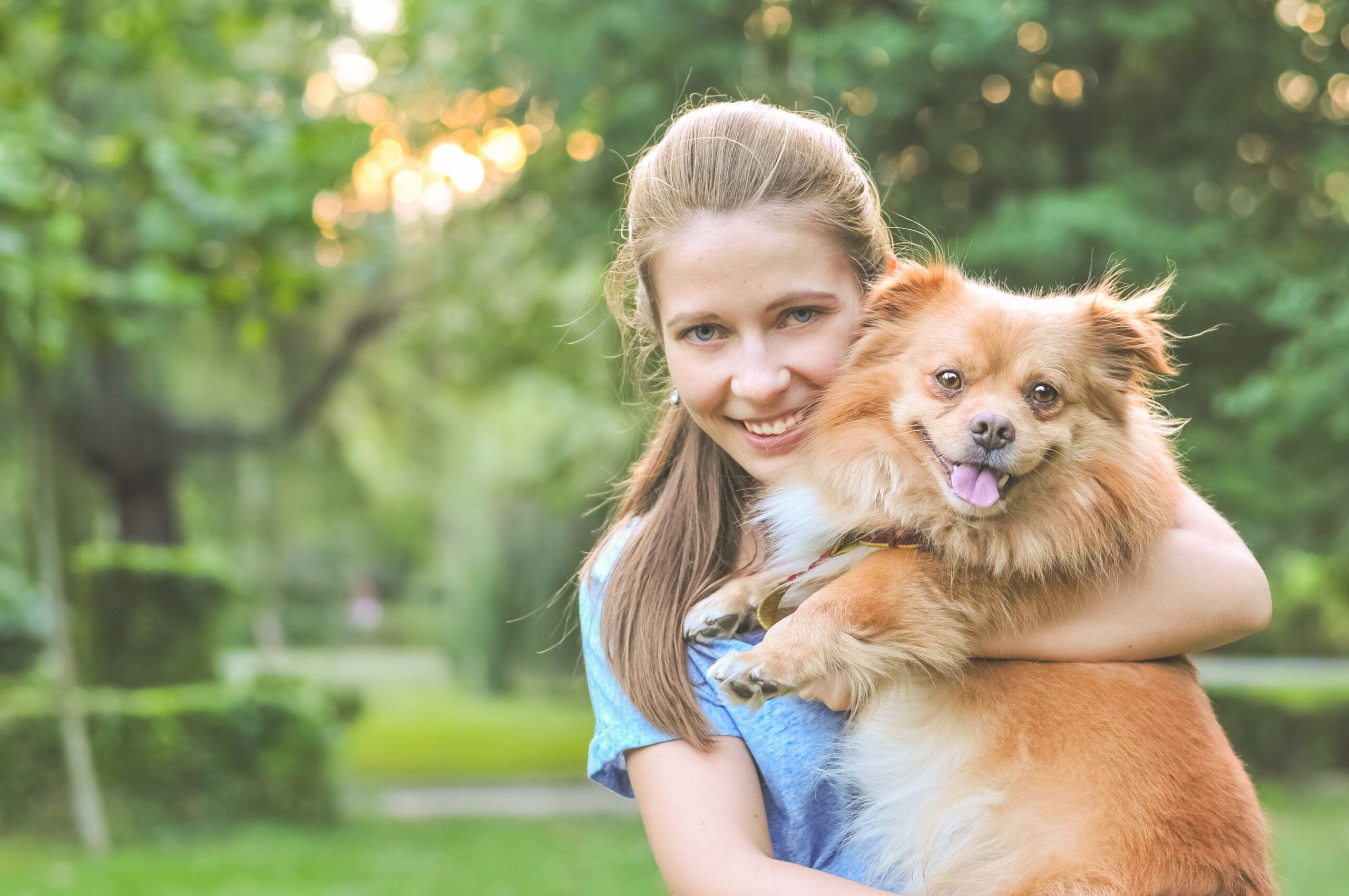 pet owner who launched pet supplement brand with happy dog